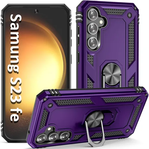 Miniatura 23 de ADDIT Funda S23 para Samsung Galaxy S23 de 6.1 pulgadas, con anillo de soporte, soporte ajustable, grado militar, protección resistente, a prueba