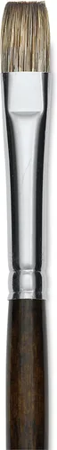 Miniatura 3 de Silver Brush Limited 26024 Monza Bright - Brocha para pinturas al óleo y acrílicas, tamaño 4, mango largo