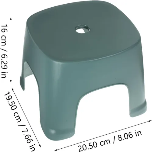 Miniatura 5 de Taburete de pie para taburete de plástico para baño, inodoro, diseño antideslizante, color para entrenamiento de inodoro y uso diario Verde