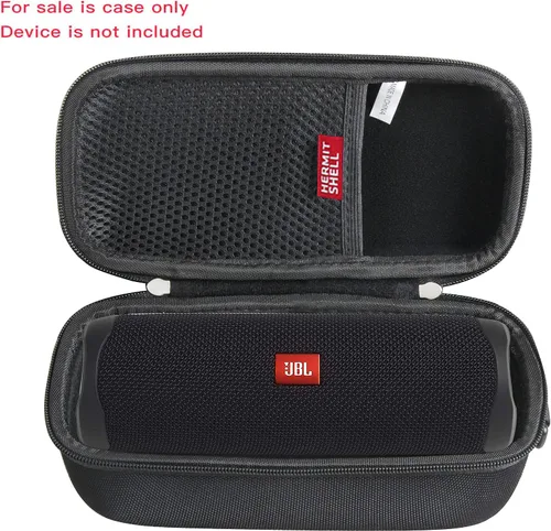 Miniatura 2 de Hermitshell Funda rígida de viaje compatible con JBL FLIP 5 / JBL FLIP 6 / JBL Flip 7 Altavoz Bluetooth portátil impermeable (negro)