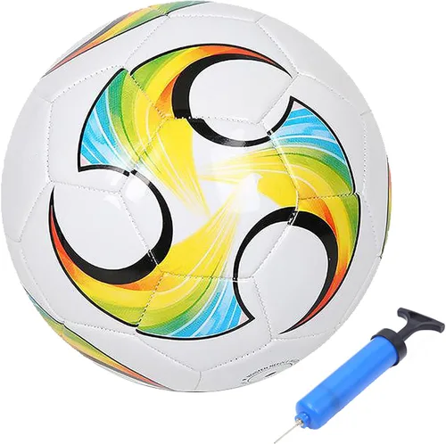 Miniatura 9 de Balón de fútbol ABAJI tamaño 3, 4, 5 para niños, niños pequeños, juguete, regalo, patrón colorido, práctica, entrenamiento, para niños y niñas, Azul