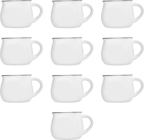 Miniatura 21 de Juego de 10 tazas de café glaseadas personalizadas para fogata, 12 onzas, paquete personalizado a granel, perfectas para café, té, expreso, cacao