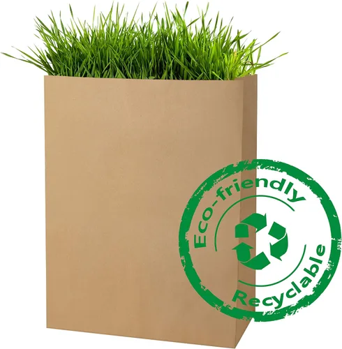 Miniatura 4 de BagDream Bolsas de comestibles de 12 x 7 x 17 pulgadas, 100 bolsas de papel kraft marrón resistente, bolsas de papel reciclable duraderas
