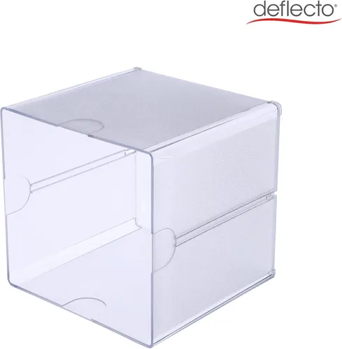 Miniatura 3 de deflecto Organizador de cubos apilables, 1 compartimento, 6 x 6 x 6, plástico, transparente 350401-AMZ