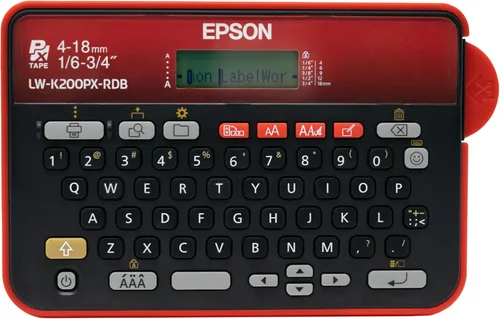 Miniatura 10 de LABELWORKS Epson LW-K200PX-DBL Etiquetadora Portátil con Teclado QWERTY para Hogar y Pasatiempos - Manualidades, Organizar y Personalizar - Azul