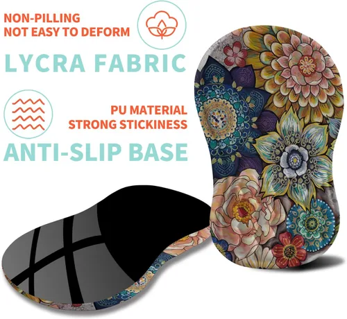 Miniatura 6 de Alfombrilla ergonómica para mouse con soporte de muñeca con espuma viscoelástica, almohadilla de masaje para aliviar el dolor del túnel carpiano