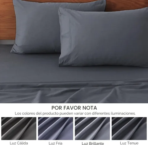 Miniatura 7 de HYPREST juego de sábanas Queen de bolsillo extra profundo se ajusta a colchones de 18"-24" de profundidad - Juego de sábanas Queen 100% algodón, Gris