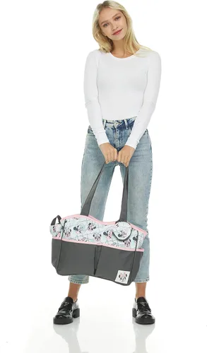 Miniatura 6 de Disney Cudlie Bolsa de pañales para mamás Bolsa de pañales de viaje grande y espaciosa para bebé niño y niña Bolsa de bebé multifuncional de 17
