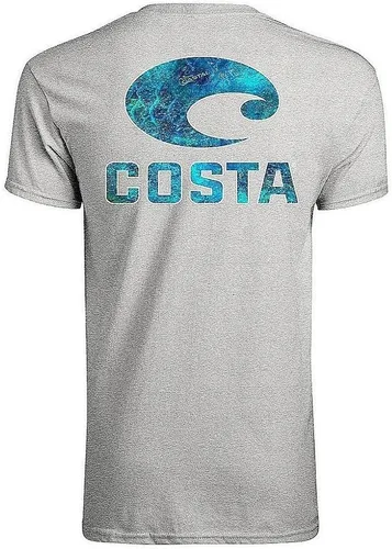 Miniatura 8 de Costa Del Mar Mossy Oak Coastal - Camiseta de manga corta con cuello redondo para hombre