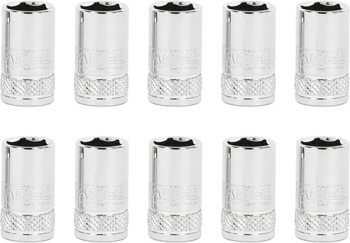 Miniatura 9 de ARES 39009 - Juego de 12 llaves de vaso métricas flexibles de 1/4 pulgadas, 6 puntas construidas con acero al cromo vanadio tratado térmicamente