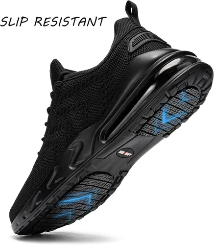 Miniatura 2 de LARNMERN - Tenis de trabajo antideslizantes para hombre, resistentes al agua, para servicio de alimentos, zapatos trabajo antideslizantes, zapatos
