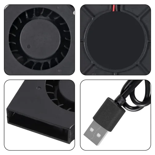 Miniatura 3 de UMLIFE Ventilador de enfriamiento sin escobillas USB DC de 2.953 in y 5 V para impresora 3D, enfriador de caja de computadora de PC CPU