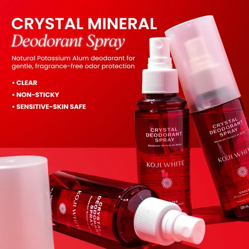 Miniatura 2 de Koji White Even Tone Desodorante Desodorante de sal en aerosol de cristal para mujeres, desodorante sin perfume para pieles sensibles, piedra
