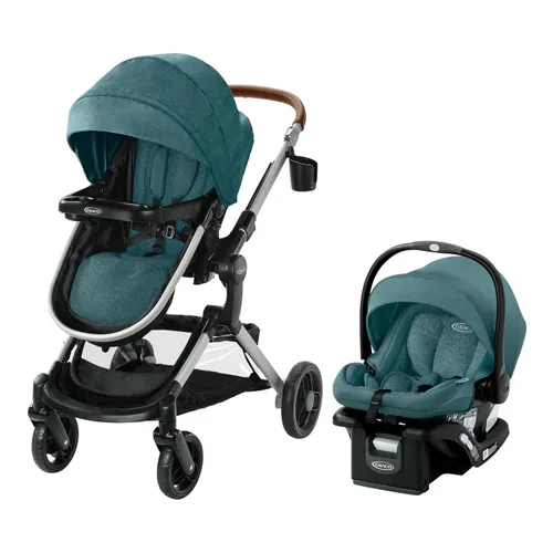 Miniatura 11 de Graco Modes Nes Sistema de viaje 3-en-1 modular, asiento de auto para bebé y carriola combinados, portabebés ajustables Slide2Me para asiento