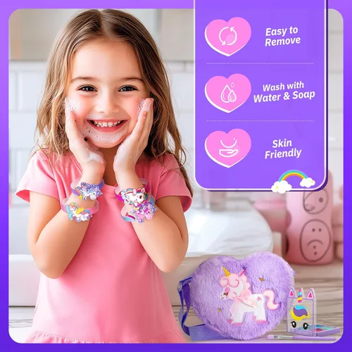 Miniatura 6 de ULOVEME Kit de Maquillaje Real para Niñas Pequeñas - Maquillaje Real, No Tóxico, Lavable - Regalo de Juguetes Unicornio para Niñas de 3 4 5 6 7 8 9