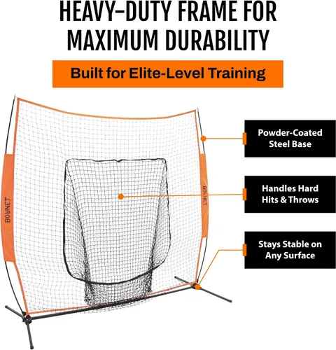 Miniatura 5 de Bownet Big Mouth - The Original and Most Used Portable Sock Net for Baseball and Softball, Hitting and Pitching