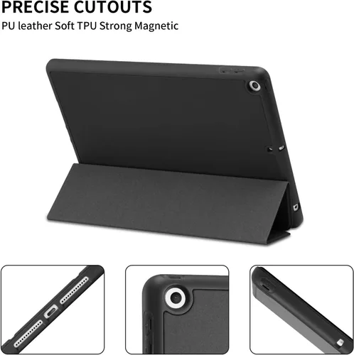 Miniatura 6 de Funda para iPad 8ª/7ª generación (2020/2019) iPad 10.2 pulgadas con soporte para lápices [encendido/apagado] funda protectora con soporte magnetico
