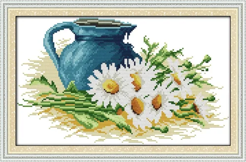 Miniatura 15 de ITSTITCH Kits de punto de cruz estampados para principiantes, gama completa de punto de cruz con patrón preimpreso para niños o adultos, kits