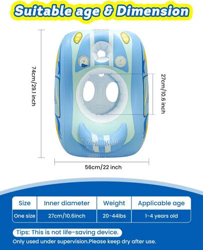 Miniatura 5 de Pistola de agua automática con flotador de piscina para niños pequeños, flotador inflable para piscina de bebé, juguetes de piscina para niñas de 3