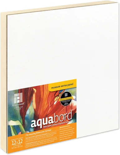 Miniatura 44 de Ampersand Art Supply Aquabord - Panel de pintura de acuarela, superficie altamente absorbente para acuarela, gouache y caseína de 8 x 8 pulgadas