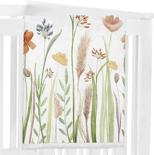 Miniatura 3 de Sweet Jojo Designs Manta de jardín floral bohemio para niña de flores – recién nacido mensual primer año foto crecimiento infantil regalo regalo