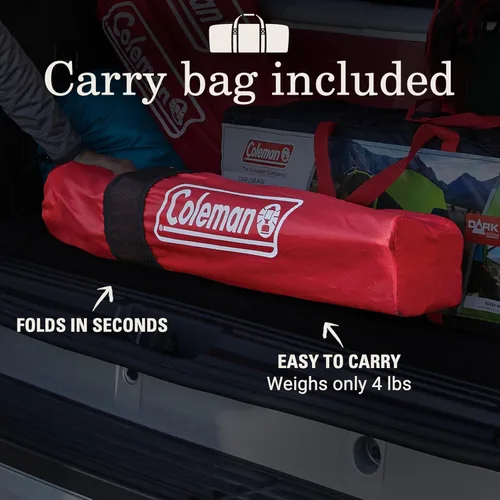 Miniatura 4 de Coleman Silla de Camping Quad de Malla Broadband con Bolsa de Transporte y Portavasos, Respaldo de Malla Refrescante con Brazos Ajustables, Ideal