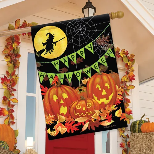 Miniatura 2 de Briarwood Lane Bandera de Halloween Haunts House