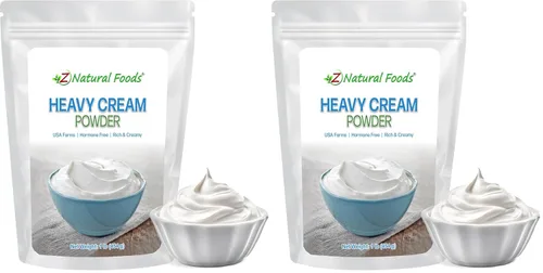 Miniatura 7 de Z Natural Foods Crema en polvo pesada – Densa en nutrientes y deliciosa crema en polvo con 1 año de vida útil – Fácil de usar y perfecta para café