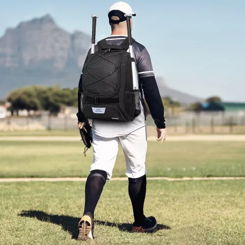 Miniatura 6 de DAFISKY, Mochila para Bolsón de Béisbol y Sóftbol - Mochila para Equipo de Bate de Béisbol, Sóftbol y Bola T para Jóvenes y Adultos con Soportes