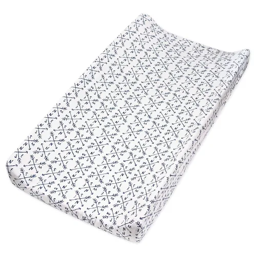 Miniatura 32 de HonestBaby Funda para cambiador de algodón orgánico unisex para bebé y pijamas para niños pequeños, azul claro (algodón terry), paquete de 1 unidad