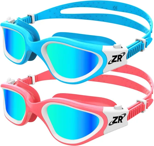 ZIONOR Gafas de natación para niños, paquete de 2 gafas de natación polarizadas G1MINI para niñas/niños