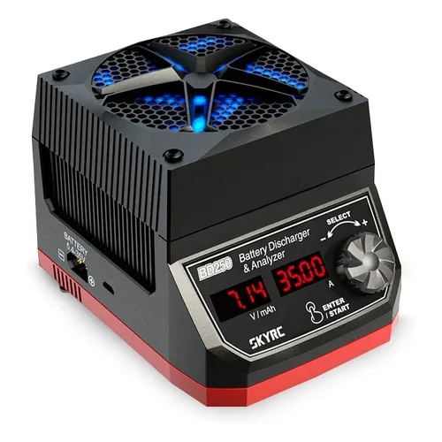 SkyRC BD250 250W 35A LiPo/LiHV/NiMH Descargador y analizador de batería