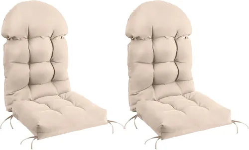 Miniatura 17 de FUNBERRY - Juego de 2 cojines para sillas Adirondack, cojines gruesos y cómodos para mecedora antideslizante con protección contra decoloración