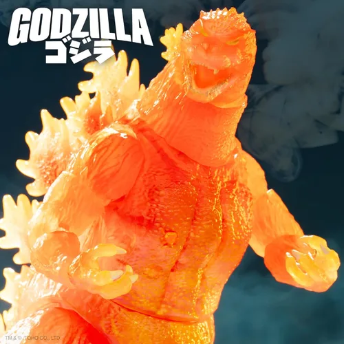 Miniatura 3 de Super7 ¡ULTIMATES! Toho Blazing Godzilla (1200º naranja transparente) - Figura de acción de Toho Godzilla de 8 pulgadas, coleccionables de películas