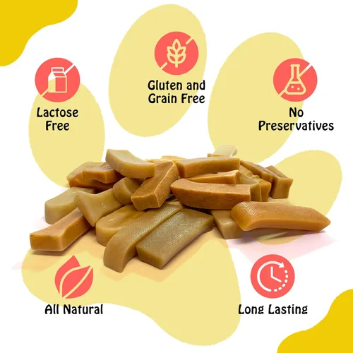 Miniatura 4 de PIMA - Masticables de queso canino, masticables naturales de yak para perros de 65 libras o menos, sin lactosa, de larga duración con proteínas