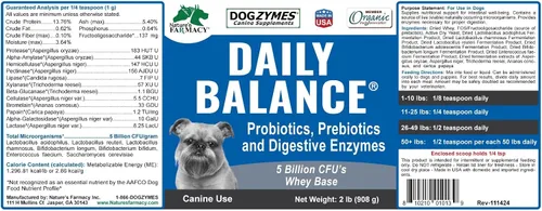 Miniatura 8 de DOGZYMES Potenciador digestivo en polvo soluble para perros (8 onzas)