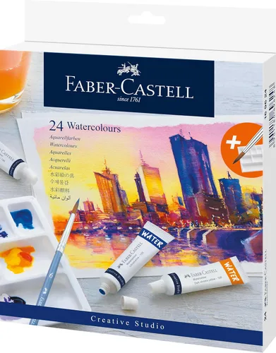 Faber-Castell Pinturas de acuarela, multicolor, tubo de pintura, agua de color para artista de acuarela