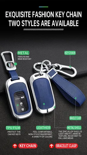 Miniatura 4 de ontto Funda inteligente para llave de automóvil inteligente para Honda Accord Civic HR-V CR-V Pilot Sport SI EX EX-L Touring 2022 2023, protector