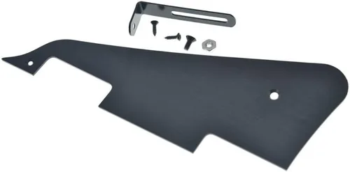 Miniatura 4 de KAISH Golpeador de guitarra LP anodizado de aluminio negro con soporte de acero inoxidable negro y tornillos de montaje de acero para USA Les Paul