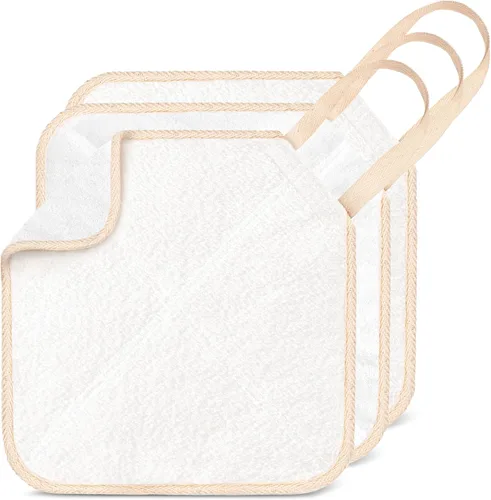 Miniatura 10 de ZOMCHI Paquete de 3 Paños Exfoliantes, Paños de Lavado Facial y Corporal Premium con Suavidad y Exfoliación en Dos Lados, Paños de Baño para Mujeres