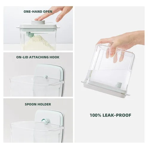 Miniatura 3 de Contenedor de Fórmula para Bebés - Contenedor de Viaje de Fórmula de 1000ml, Dispensador de Fórmula Hermético Para Llevar, 11OZ, 0.66LB, 300g, 11 oz