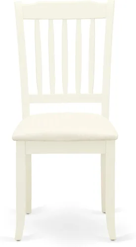 Miniatura 7 de East West Furniture DLDA3-BLK-C - Juego de comedor de 3 piezas que contiene una mesa de comedor redonda con gotas y 2 sillas de cocina tapizadas