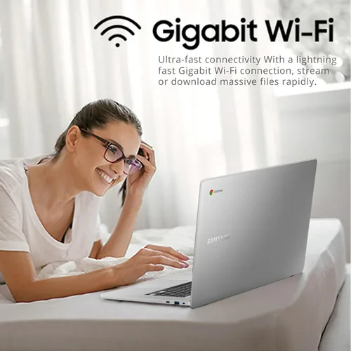 Miniatura 7 de Samsung Laptop Chromebook 4+, pantalla LED FHD de 15.6 pulgadas, Intel Celeron N4000, 4 GB de RAM, 64 GB eMMC, cámara web HD, Wi-Fi 5, Bluetooth