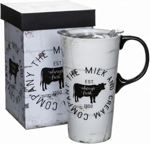 Miniatura 8 de Topadorn Taza de café de cerámica de 17 onzas con tapa, taza abstracta de los años 80, taza de té de porcelana de graffiti colorido, apta