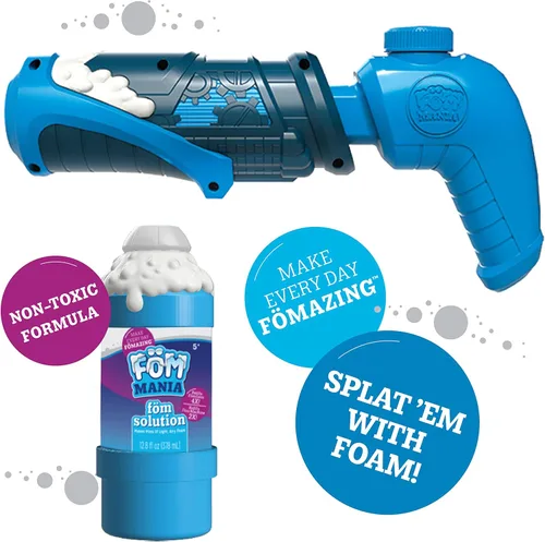 Miniatura 3 de Fom Mania Quickshot - Pistola de espuma para niños y adultos, paquete de 2 unidades exclusivo de Amazon, pistola de espuma no tóxica para niños