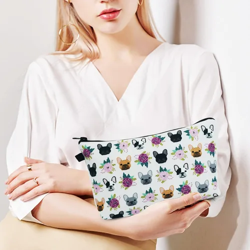 Miniatura 6 de Bolsas de cosméticos para mujeres, pequeña bolsa de maquillaje con girasol para bolso, bolsa de aseo de viaje, accesorios organizadores, neceser