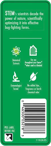 Miniatura 10 de STEM Mata hormigas, cucarachas y moscas: aerosol para insectos de ingredientes activos a base de plantas, insecticida botánico