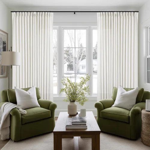 Miniatura 61 de Cortinas de lino natural con pliegues fruncidos de 120 pulgadas de largo para sala de estar, cortinas plisadas con ganchos y lengüeta trasera