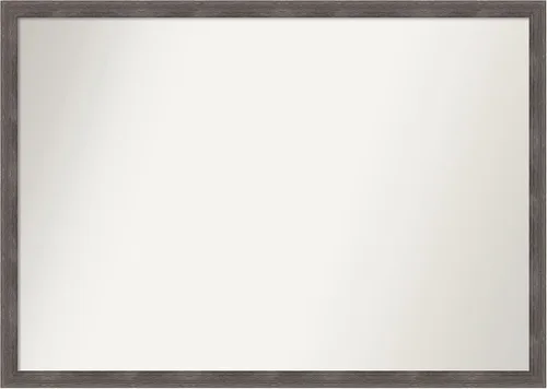 Miniatura 446 de Amanti Art Espejo personalizado, espejo de baño gris plomo a rayas, espejo de pared o espejo de tocador de baño sobre el fregadero