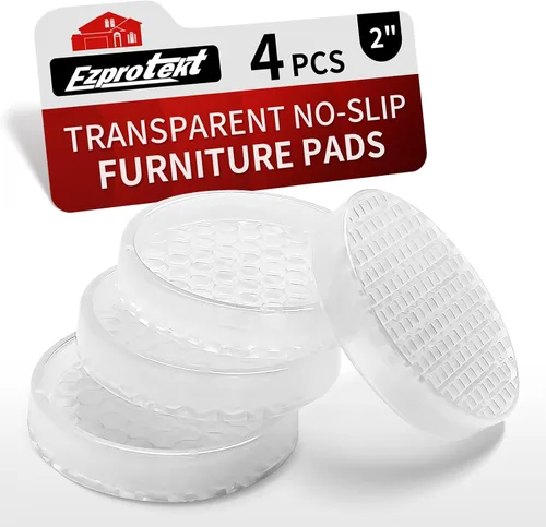 Miniatura 45 de Ezprotekt Almohadillas Antideslizantes para Muebles, 8 Piezas Copas de Ruedas de Goma Antideslizantes de 2.5", Posavasos Antideslizantes